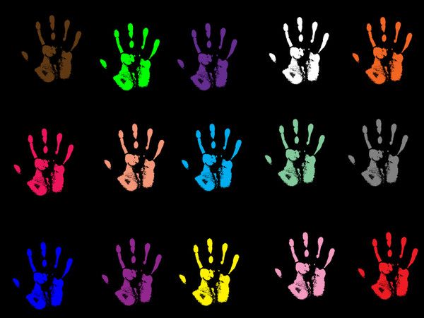 Wallpaper les mains